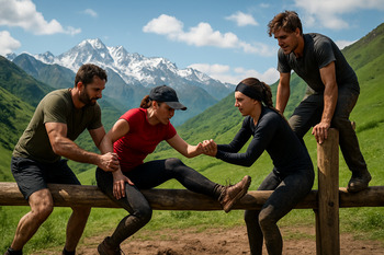 Kafkas eteklerinde açık hava takım meydan okuması