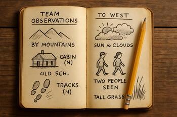 Saha eskiz defteri sayfası