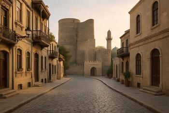 İçərişəhər sabah ışığı